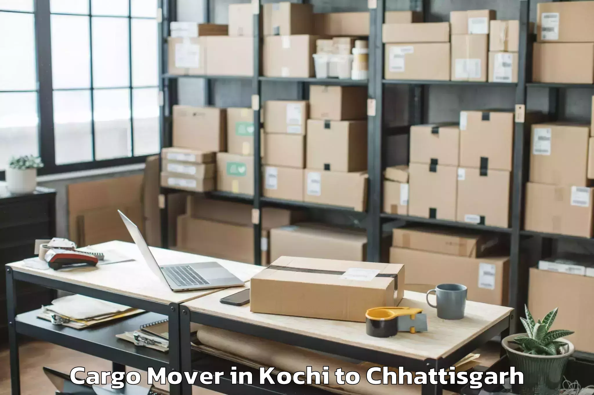 Book Kochi to Bishrampur Cargo Mover Online